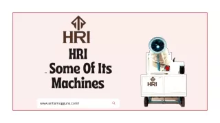 hri and some of its machines