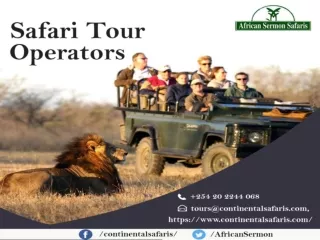 Safari Tour Operators