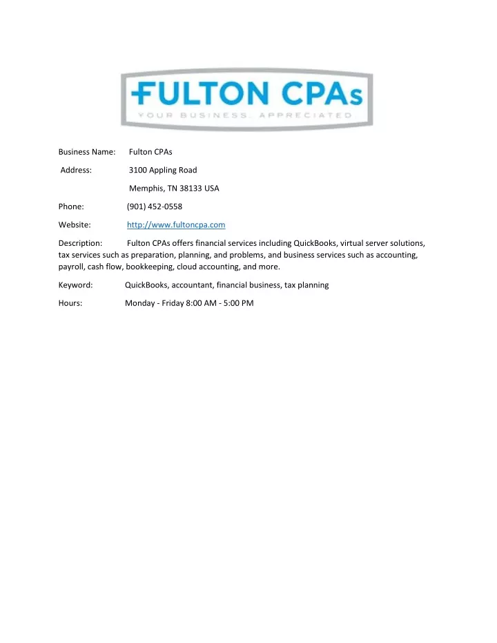business name fulton cpas