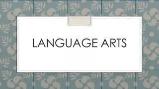 language arts
