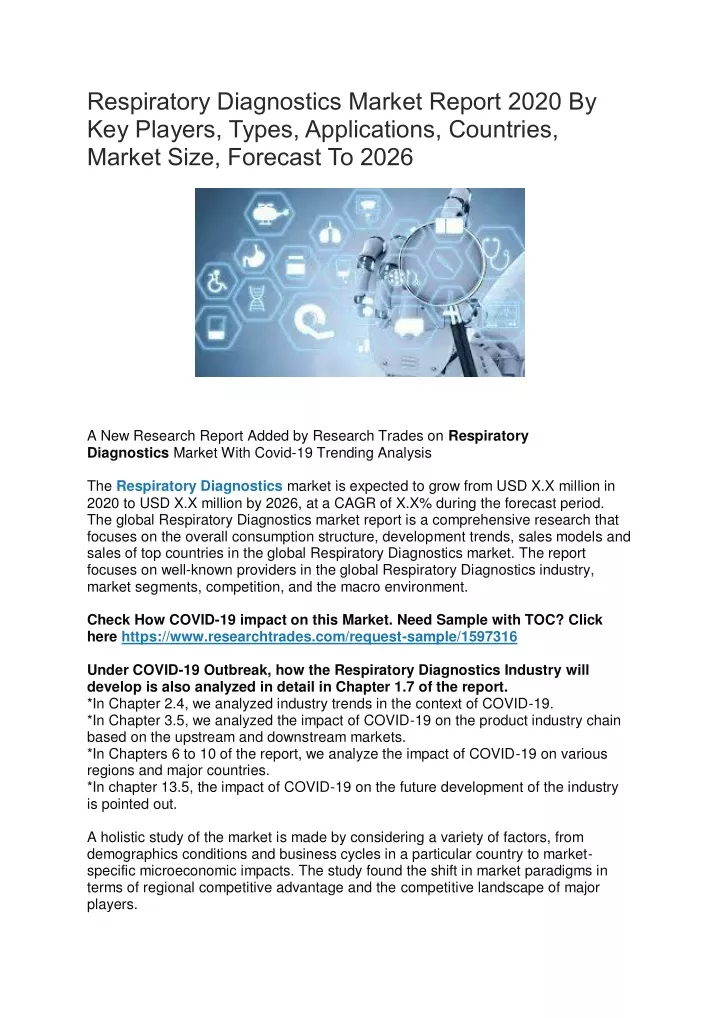 respiratory diagnostics market report 2020