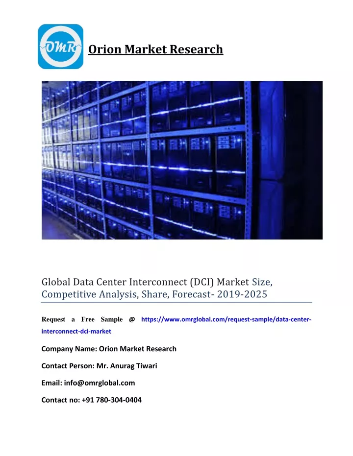 PPT Global Data Center Interconnect (DCI) Market Size, Competitive