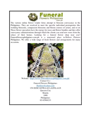 Funeral Flowers Manila | Funeralflowersphilippines.com.ph