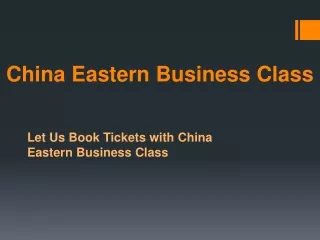 china eastern business class