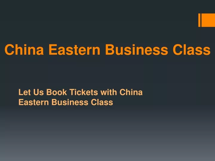 china eastern business class