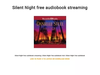Silent Night free audiobook streaming