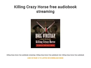 Killing Crazy Horse free audiobook streaming