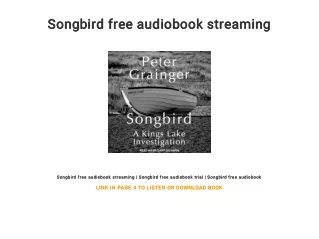Songbird free audiobook streaming