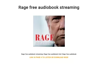 Rage free audiobook streaming