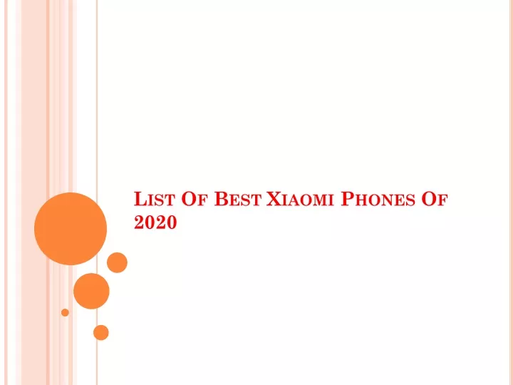 list of best xiaomi phones of 2020