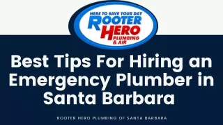 Best Tips For Hiring an Emergency Plumber in Santa Barbara