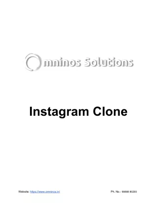 Instagram Clone - Omninos Solutions