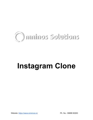Omninos Solutions - Instagram Clone