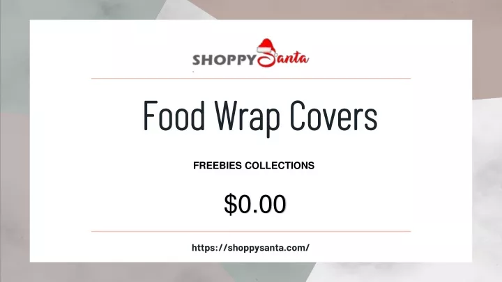 food wrap covers