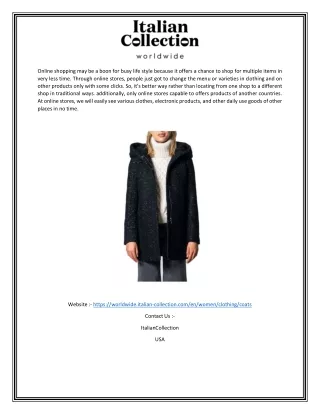 Womens Coats For Sale Online | Worldwide.italian-collection.com