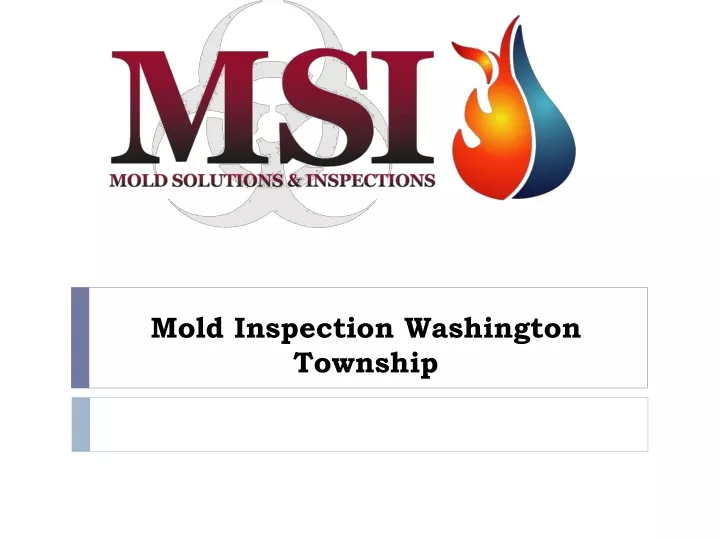 mold inspection washington township