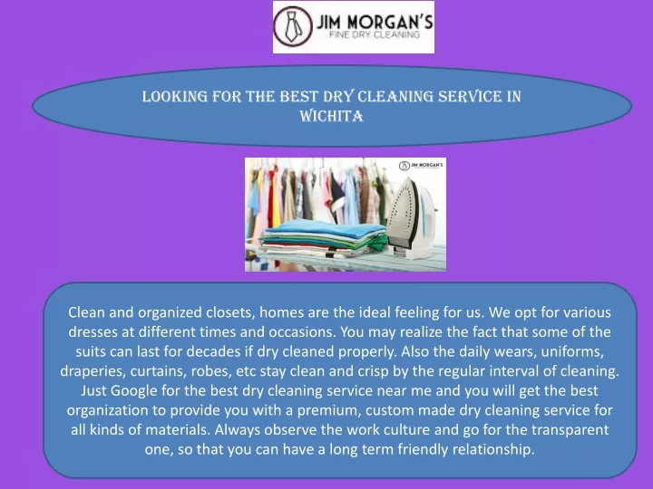 looking for the best dry cleaning service