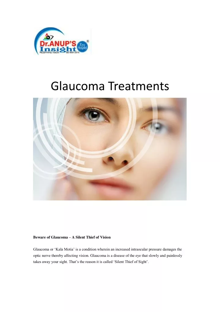 glaucoma treatments