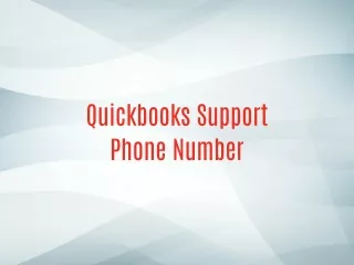 Quickbooks Support Phone Number
