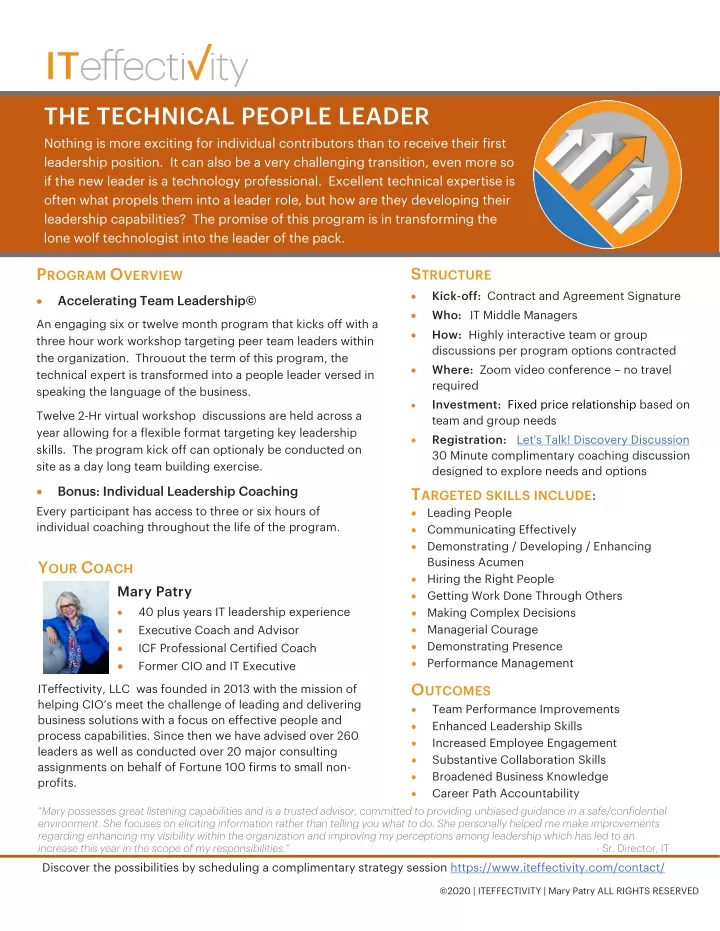 the technical people leader