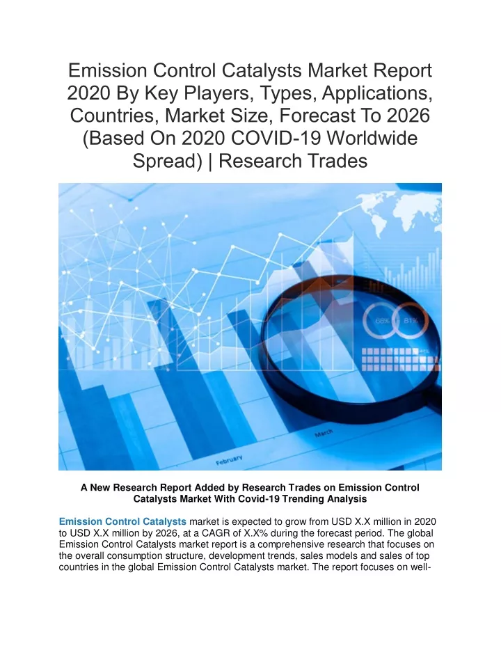 emission control catalysts market report 2020