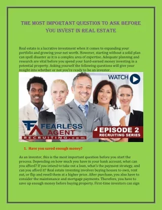 Fearless Agent, LLC: Ultimate Real Estate Sales Coach in the USA