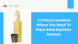 Hand Sanitizer Station