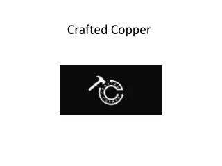 Crafted Copper – 100% pure copper water bottes