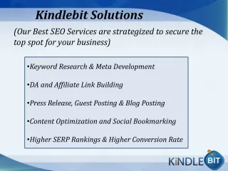 Best Professional SEO Services | kindlebit