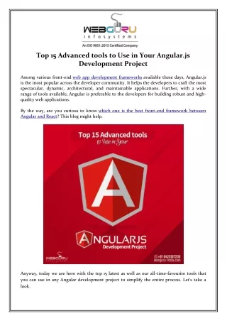 top 15 advanced tools to use in your angular