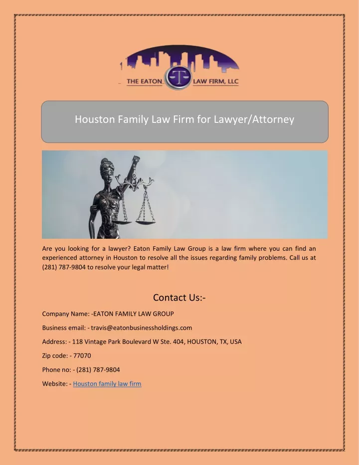 houston family law firm for lawyer attorney