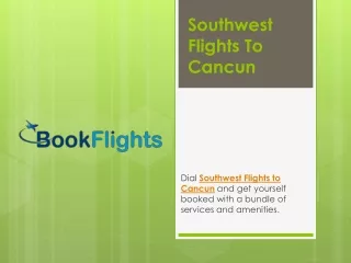 southwest flights to cancun