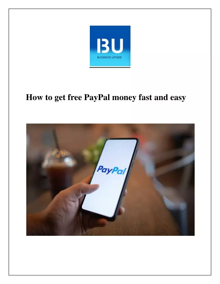 how to get free paypal money fast and easy