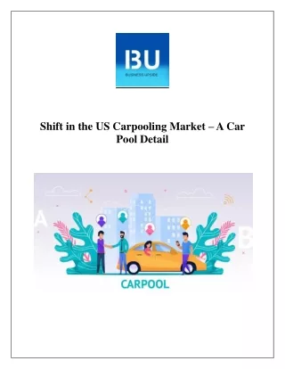 shift in the us carpooling market a car pool