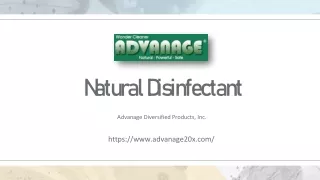 Natural Disinfectant