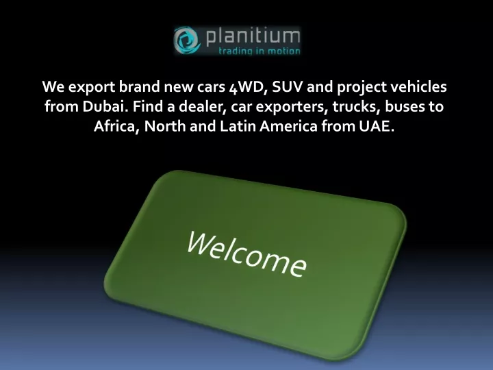 we export brand new cars 4wd suv and project