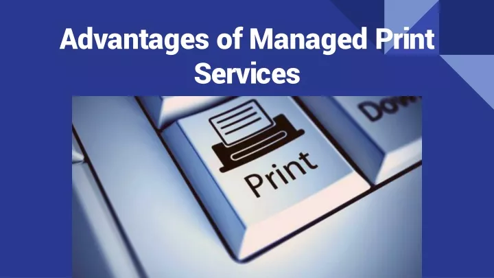 advantages of managed print services