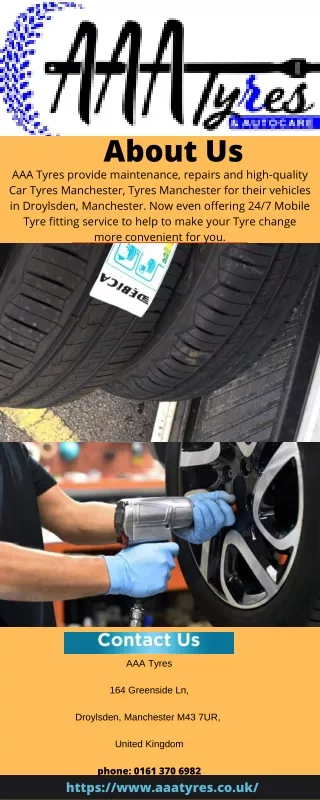 Affordable Tyres Manchester | AAA Tyres