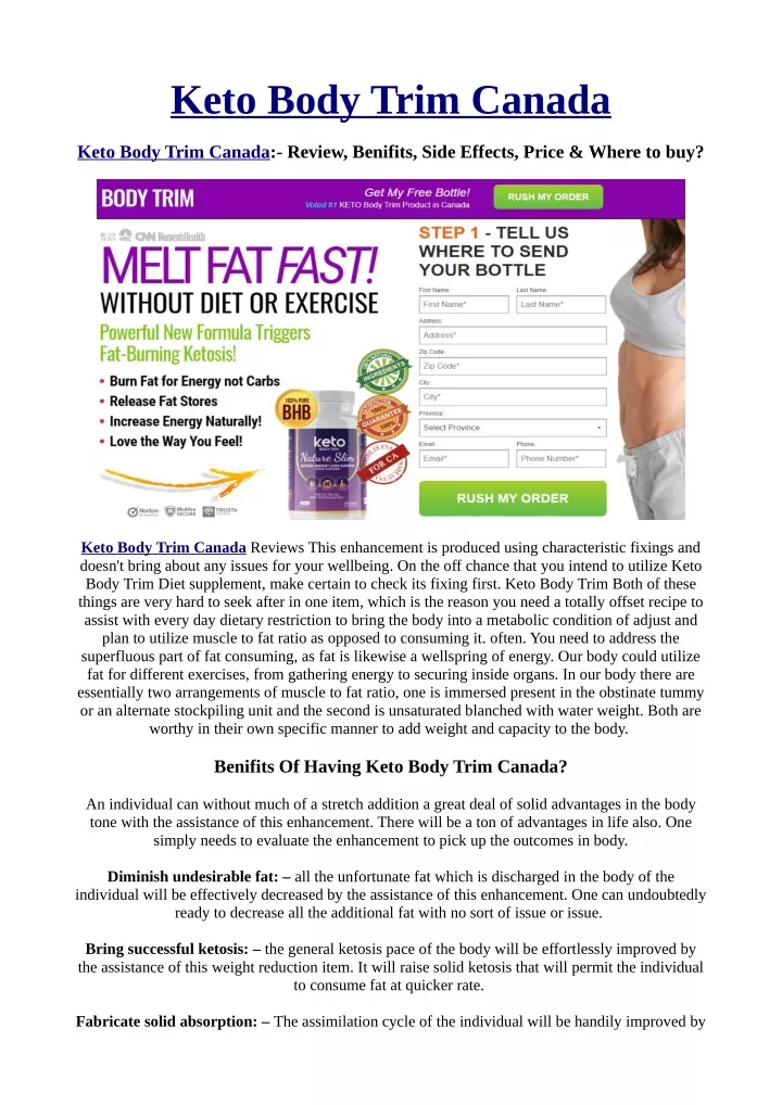 keto body trim canada