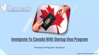 immigrate to canada with startup visa program