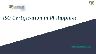 ISO Certification in Philippines | ISO Consultant Company