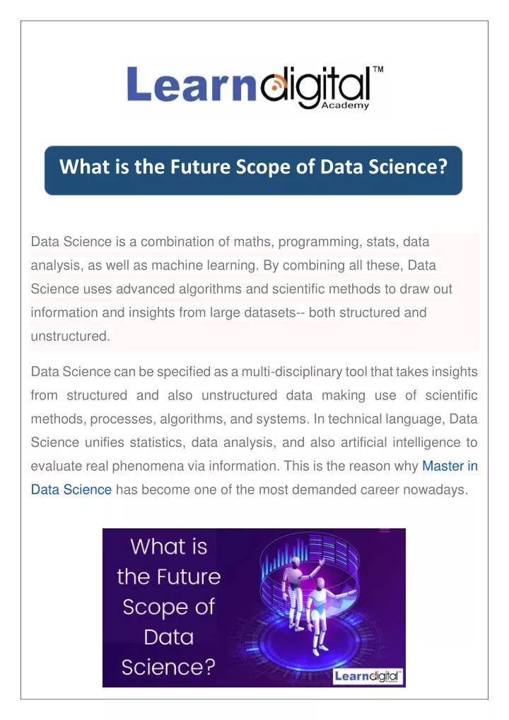what is the future scope of data science