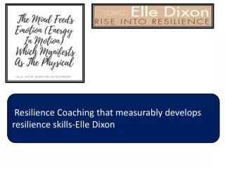 Resilience Coaching that measurably develops resilience skills-Elle Dixon