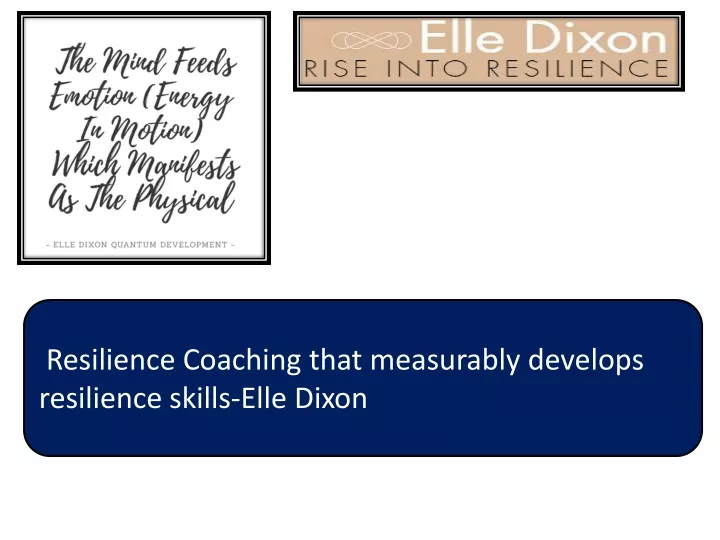 resilience coaching that measurably develops