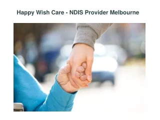 NDIS Provider Melbourne