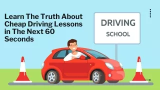 Learn The Truth About Cheap Driving Lessons in The Next 60 Seconds