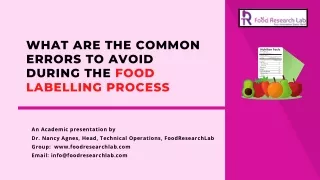 what are the common errors to avoid during