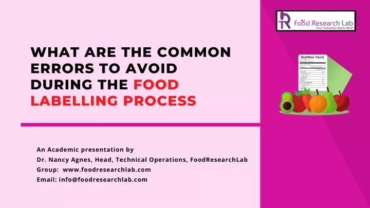 what are the common errors to avoid during