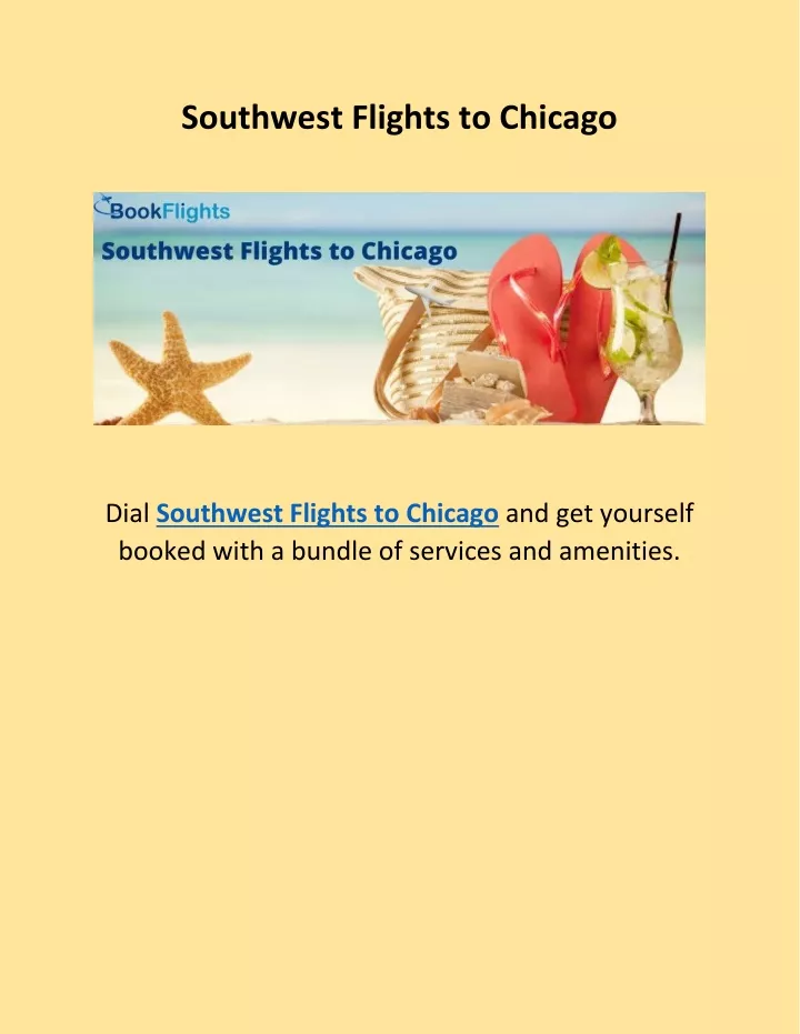 southwest flights to chicago