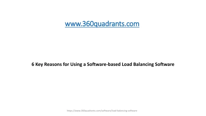 www 360quadrants com